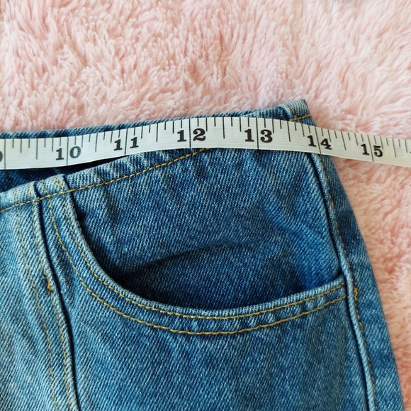 Milk it Mixed Two Tone Denim Flare Leg Jeans Size 26 - Picture 6 of 11